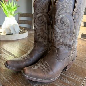 Durango Brown Heeled Boots